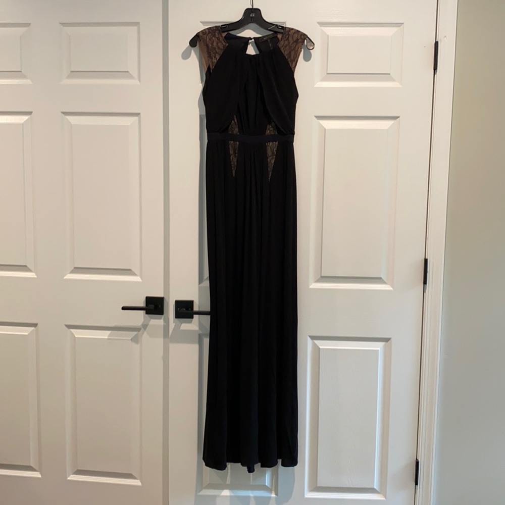 BCBG long black dress size 2